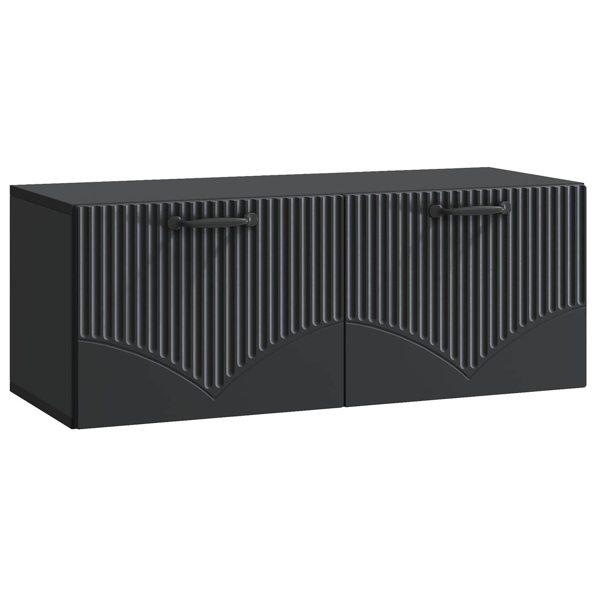 Wandmontierter TV-Schrank Schwarz 78,5 x 31 x 30 cm
