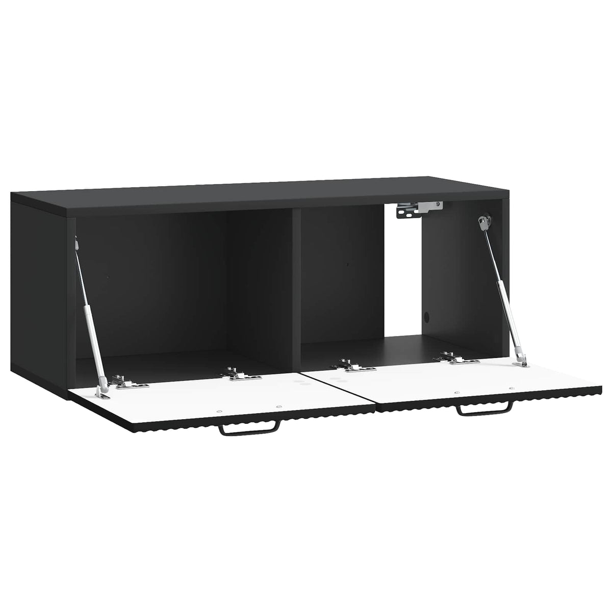 Wandmontierter TV-Schrank Schwarz 78,5 x 31 x 30 cm