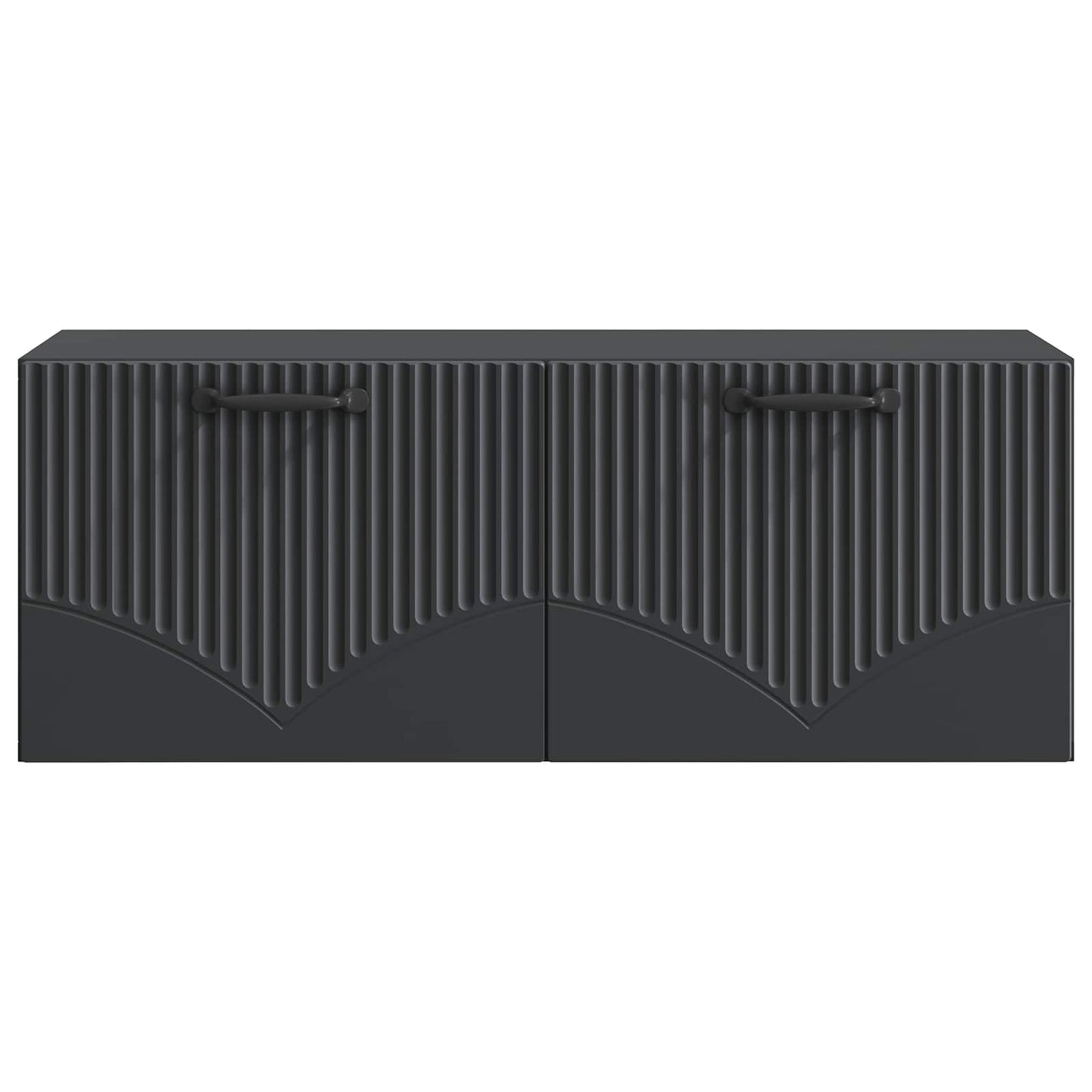 Wandmontierter TV-Schrank Schwarz 78,5 x 31 x 30 cm