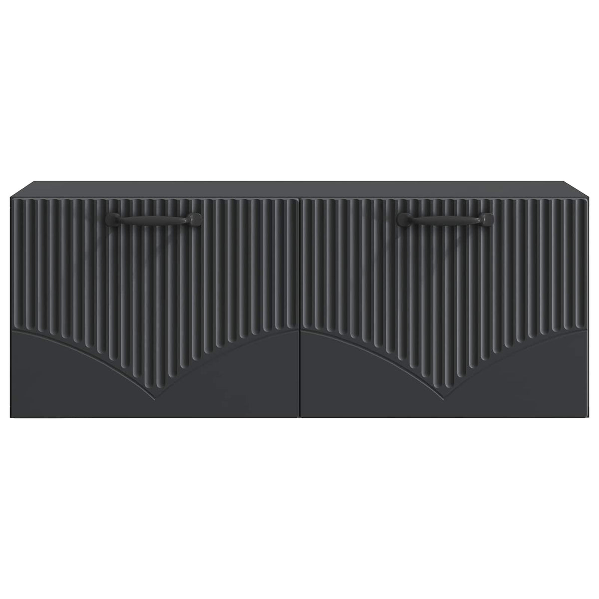 Wandmontierter TV-Schrank Schwarz 78,5 x 31 x 30 cm