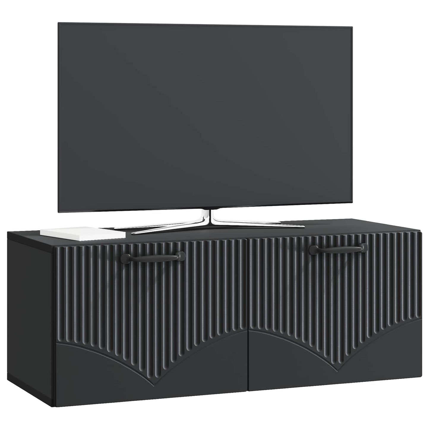 Wandmontierter TV-Schrank Schwarz 78,5 x 31 x 30 cm