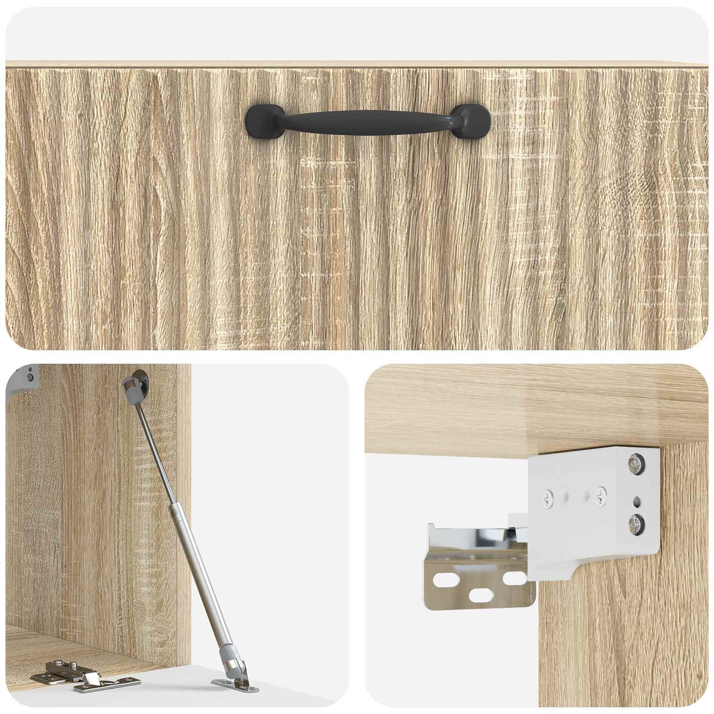 Wandmontierter TV-Schrank Sonoma-Eiche 78,5 x 31 x 30 cm