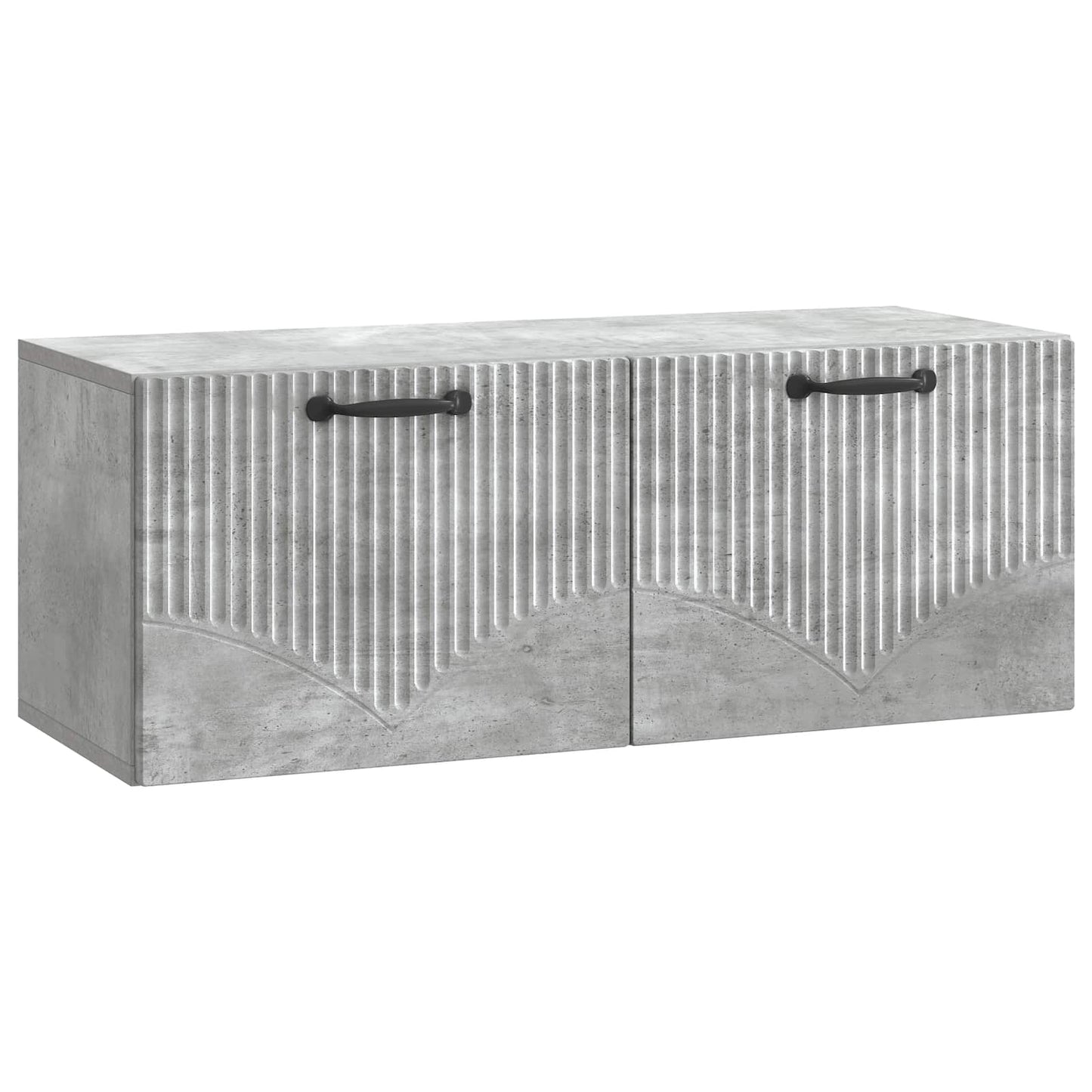 Wandmontierter TV-Schrank Betongrau 78,5 x 31 x 30 cm
