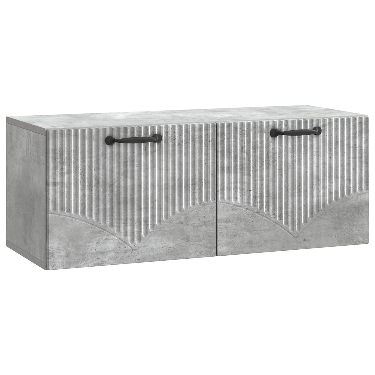 Wandmontierter TV-Schrank Betongrau 78,5 x 31 x 30 cm