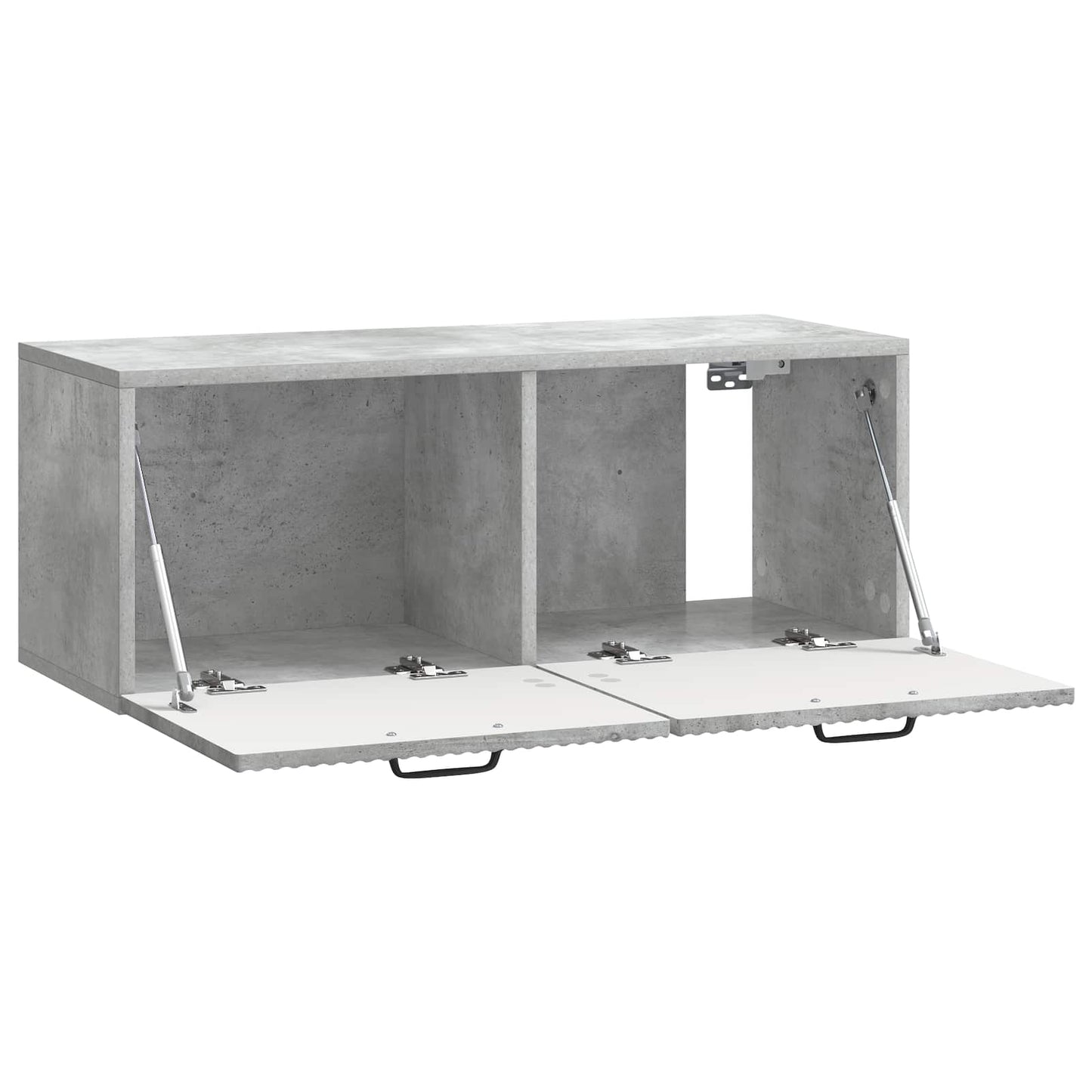 Wandmontierter TV-Schrank Betongrau 78,5 x 31 x 30 cm