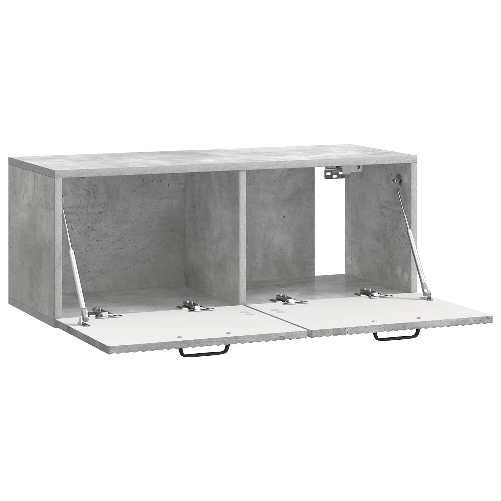Wandmontierter TV-Schrank Betongrau 78,5 x 31 x 30 cm