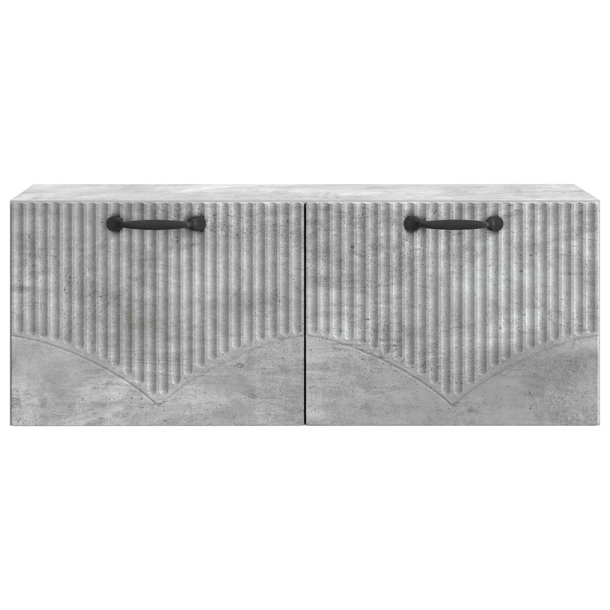 Wandmontierter TV-Schrank Betongrau 78,5 x 31 x 30 cm
