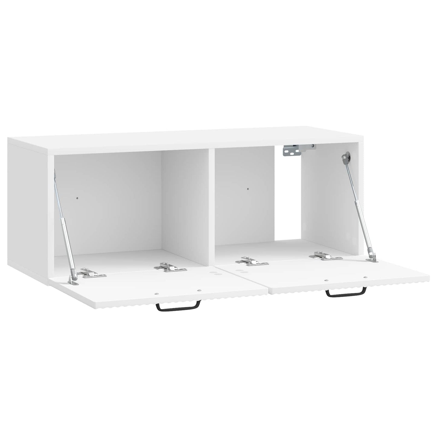 Wandmontierter TV-Schrank Hochglanz Weiß 78,5 x 31 x 30 cm