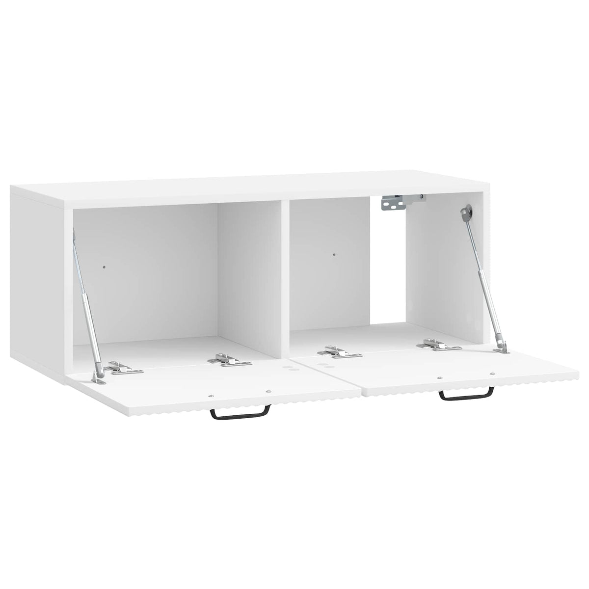 Wandmontierter TV-Schrank Hochglanz Weiß 78,5 x 31 x 30 cm