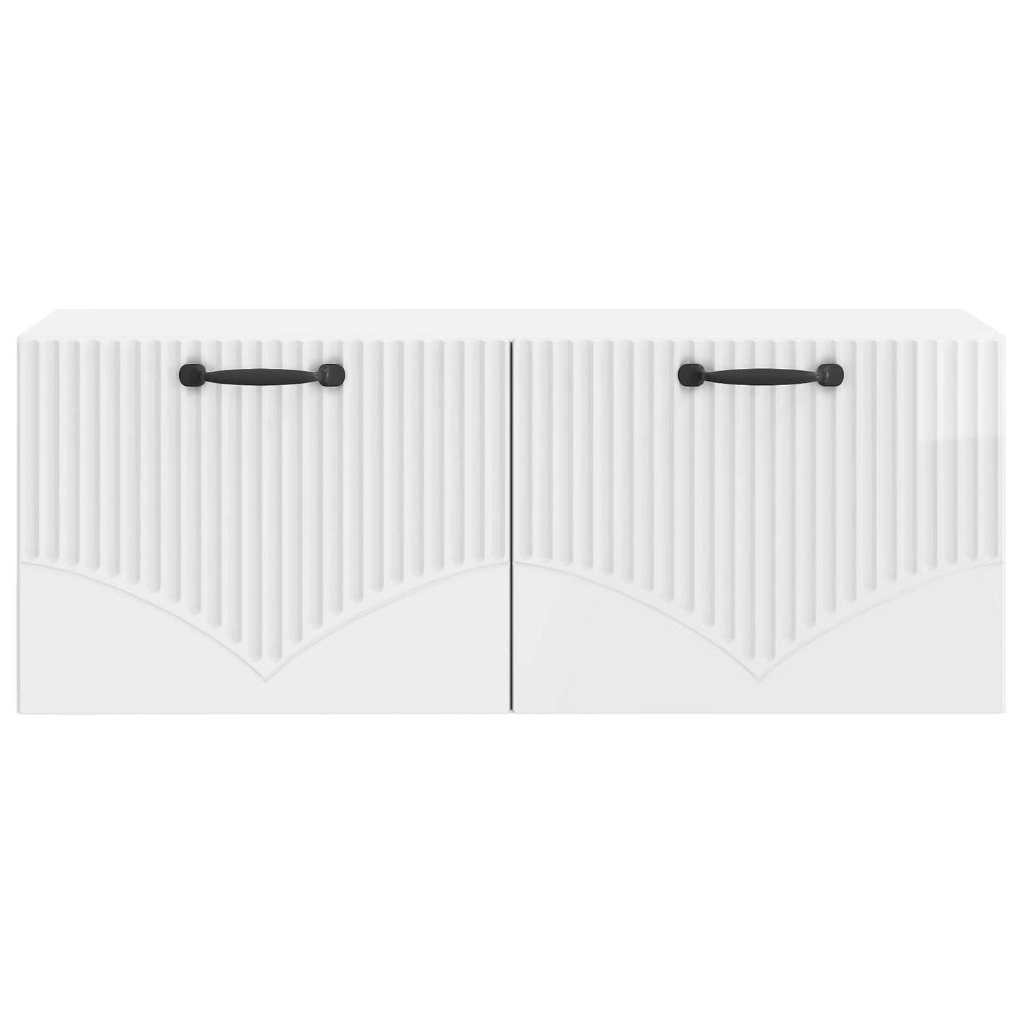 Wandmontierter TV-Schrank Hochglanz Weiß 78,5 x 31 x 30 cm