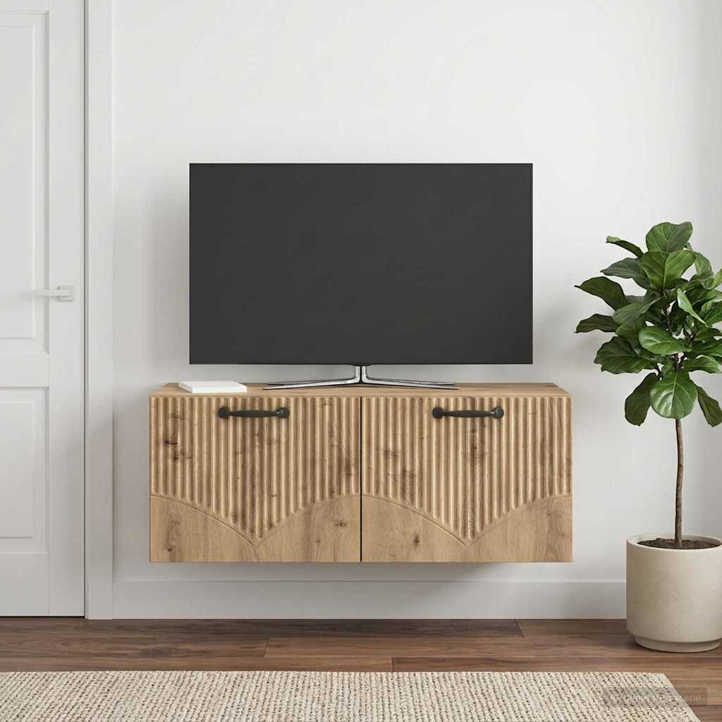 Wandmontierter TV-Schrank 78,5 x 31 x 30 cm Artisan-Eiche