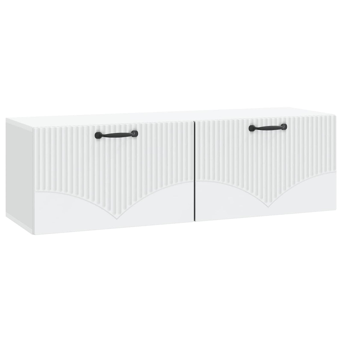 Wandmontierter TV-Schrank Weiß 98 x 31 x 30 cm Holzwerkstoff