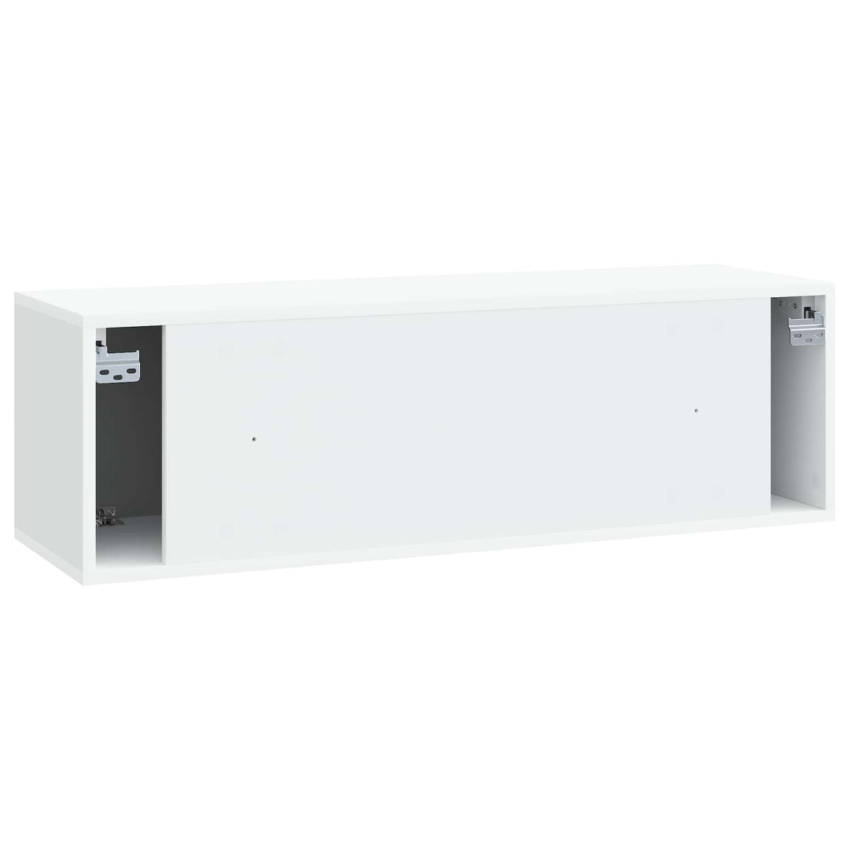 Wandmontierter TV-Schrank Weiß 98 x 31 x 30 cm Holzwerkstoff