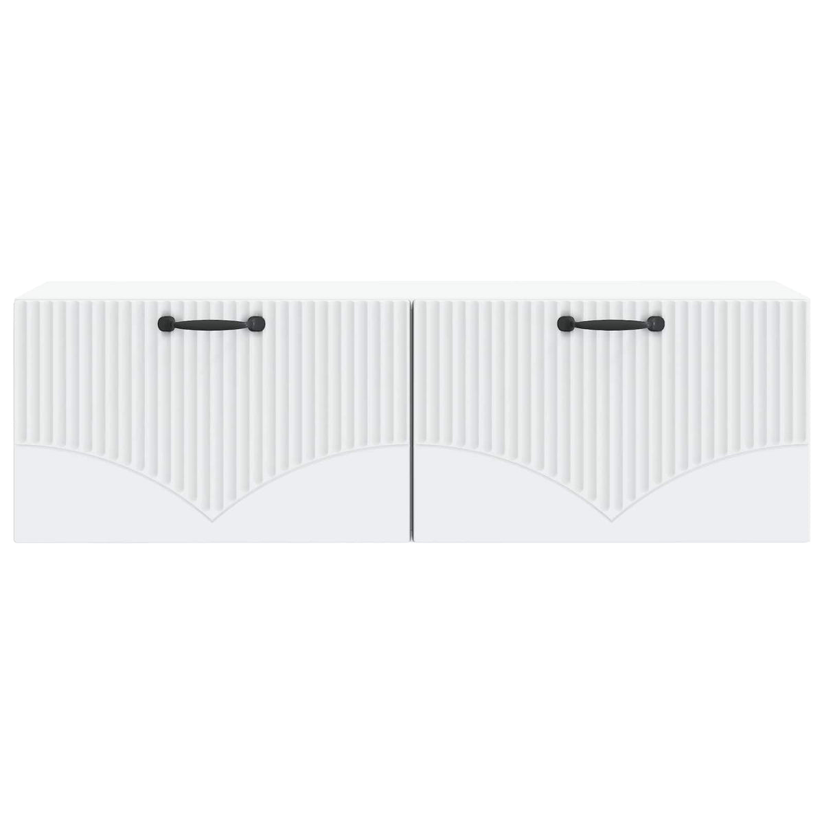 Wandmontierter TV-Schrank Weiß 98 x 31 x 30 cm Holzwerkstoff