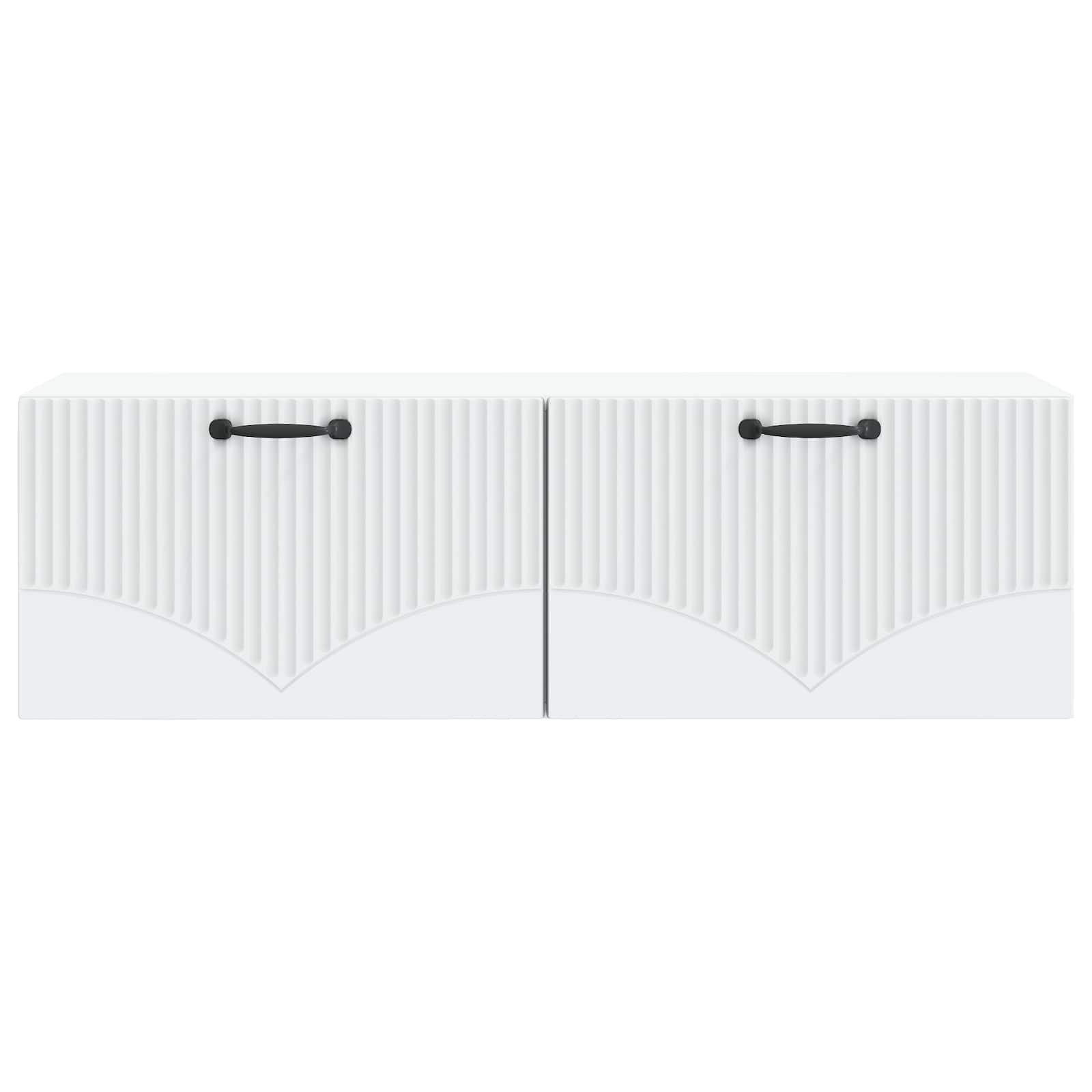 Wandmontierter TV-Schrank Weiß 98 x 31 x 30 cm Holzwerkstoff