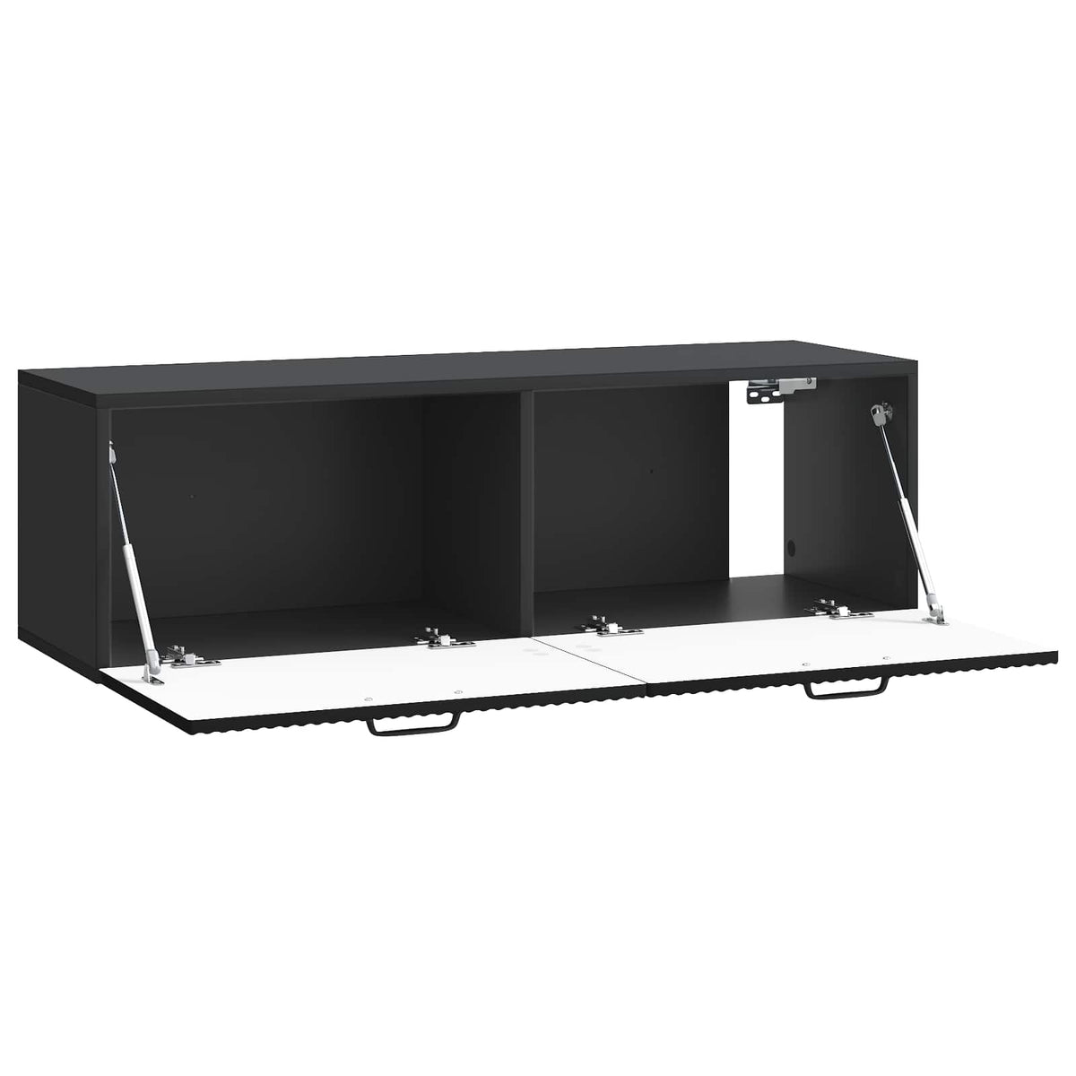 Wandmontierter TV-Schrank Schwarz 98 x 31 x 30 cm Holzwerkstoff