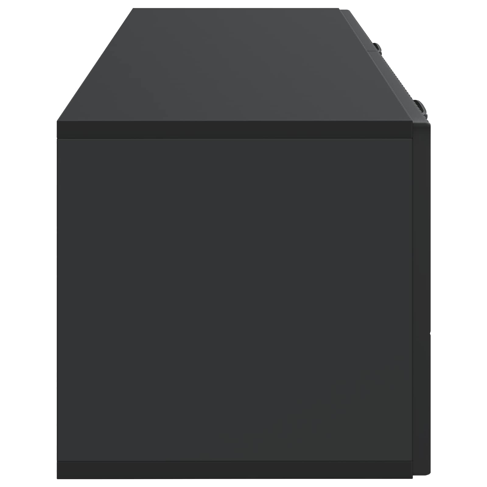 Wandmontierter TV-Schrank Schwarz 98 x 31 x 30 cm Holzwerkstoff