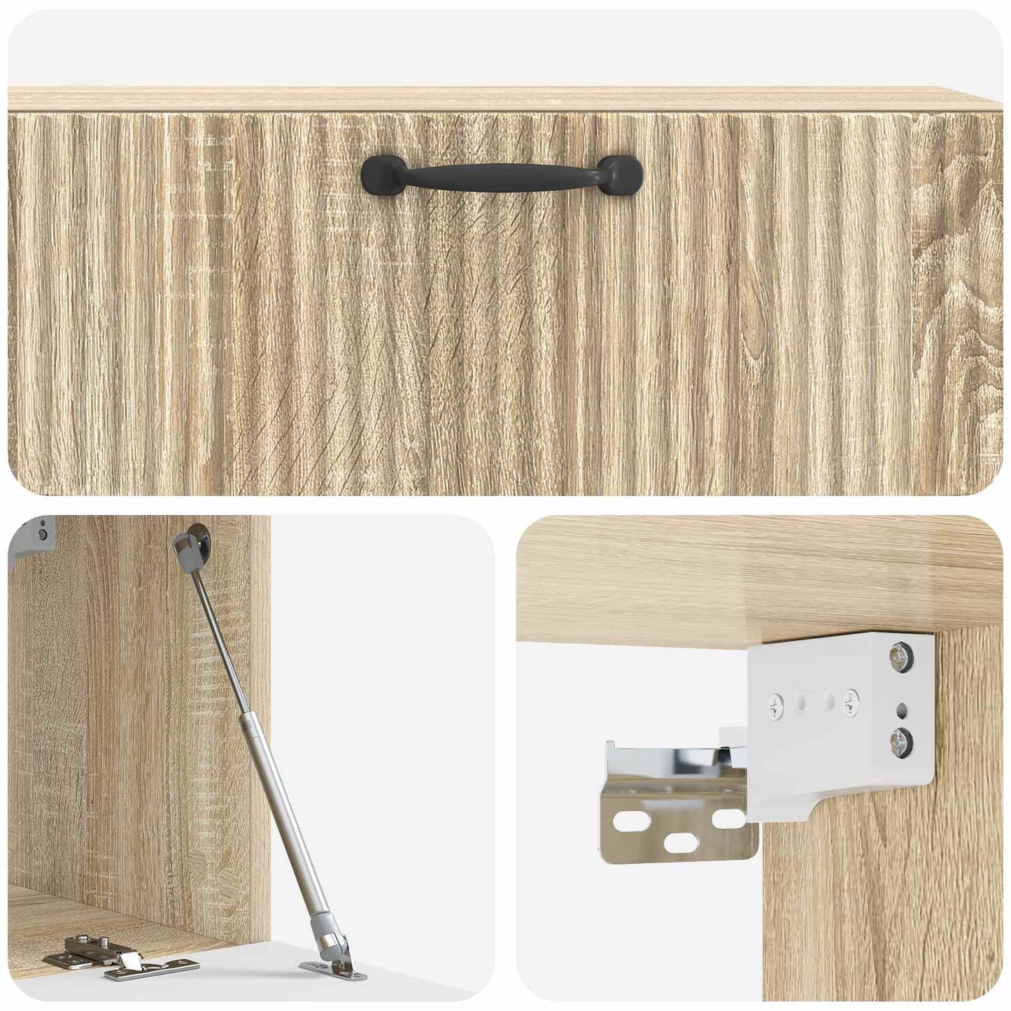 Wandmontierter TV-Schrank Sonoma-Eiche 98 x 31 x 30 cm