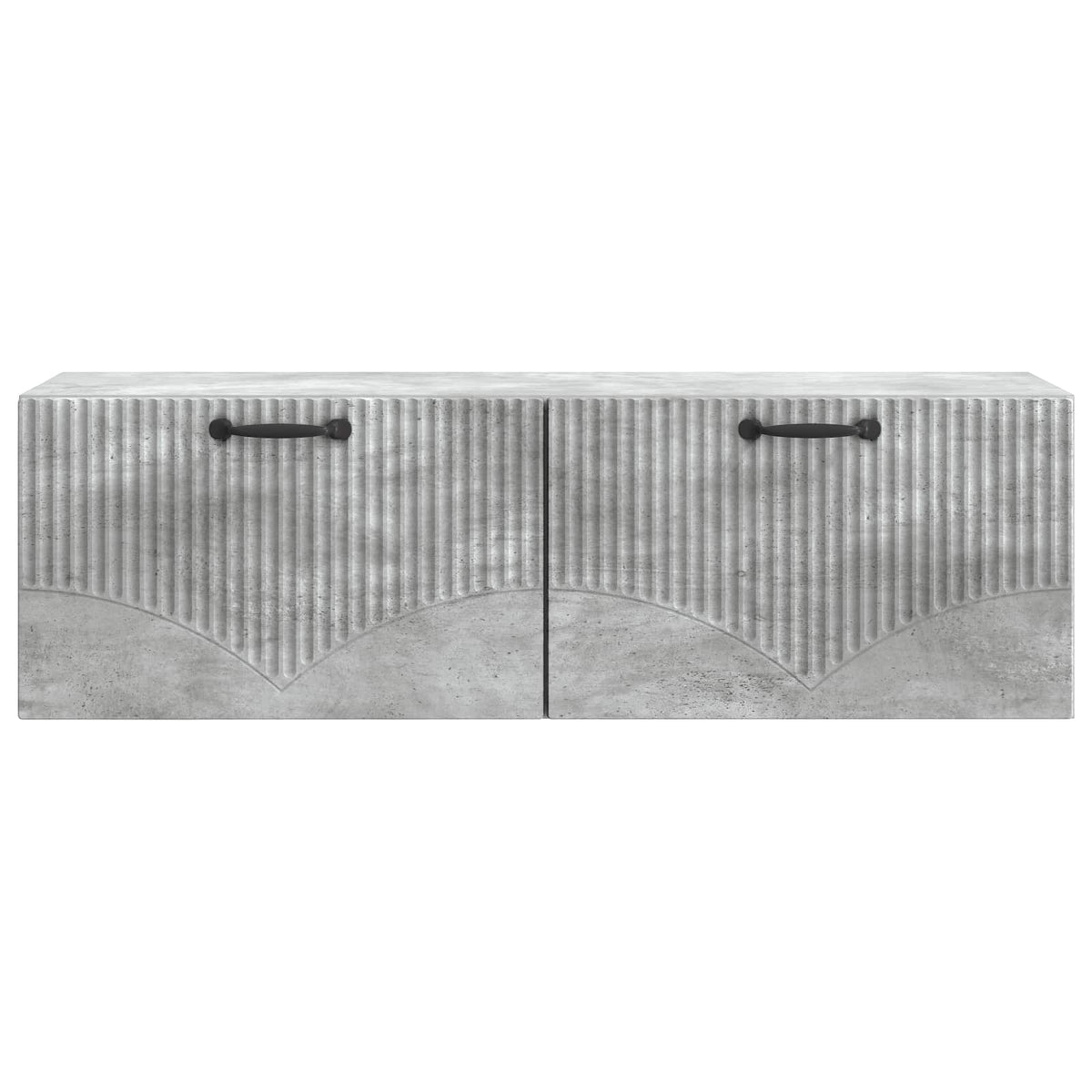 Wandmontierter TV-Schrank Betongrau 98 x 31 x 30 cm