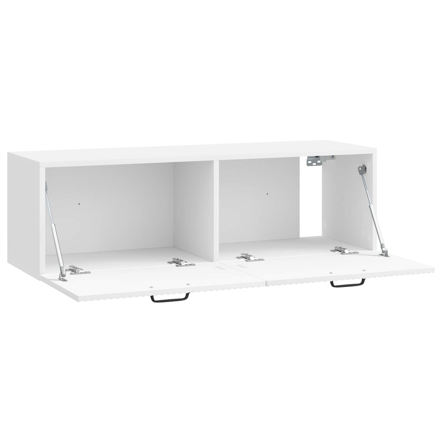 Wandmontierter TV-Schrank Hochglanz Weiß 98 x 31 x 30 cm