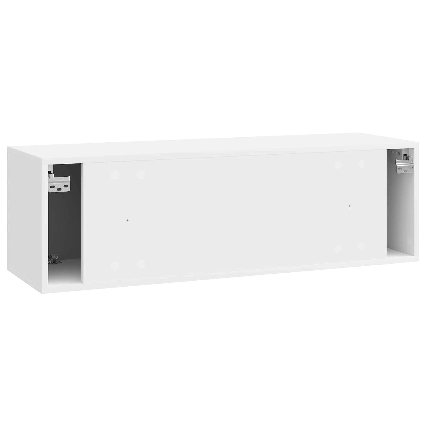 Wandmontierter TV-Schrank Hochglanz Weiß 98 x 31 x 30 cm