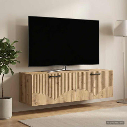 Wandmontierter TV-Schrank 98 x 31 x 30 cm Artisan-Eiche