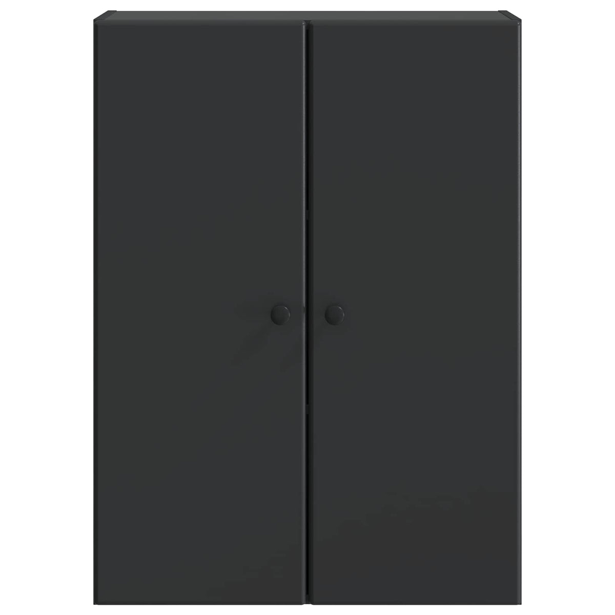 Wandschrank 66 x 34,5 x 90 cm Holzwerkstoff Schwarz