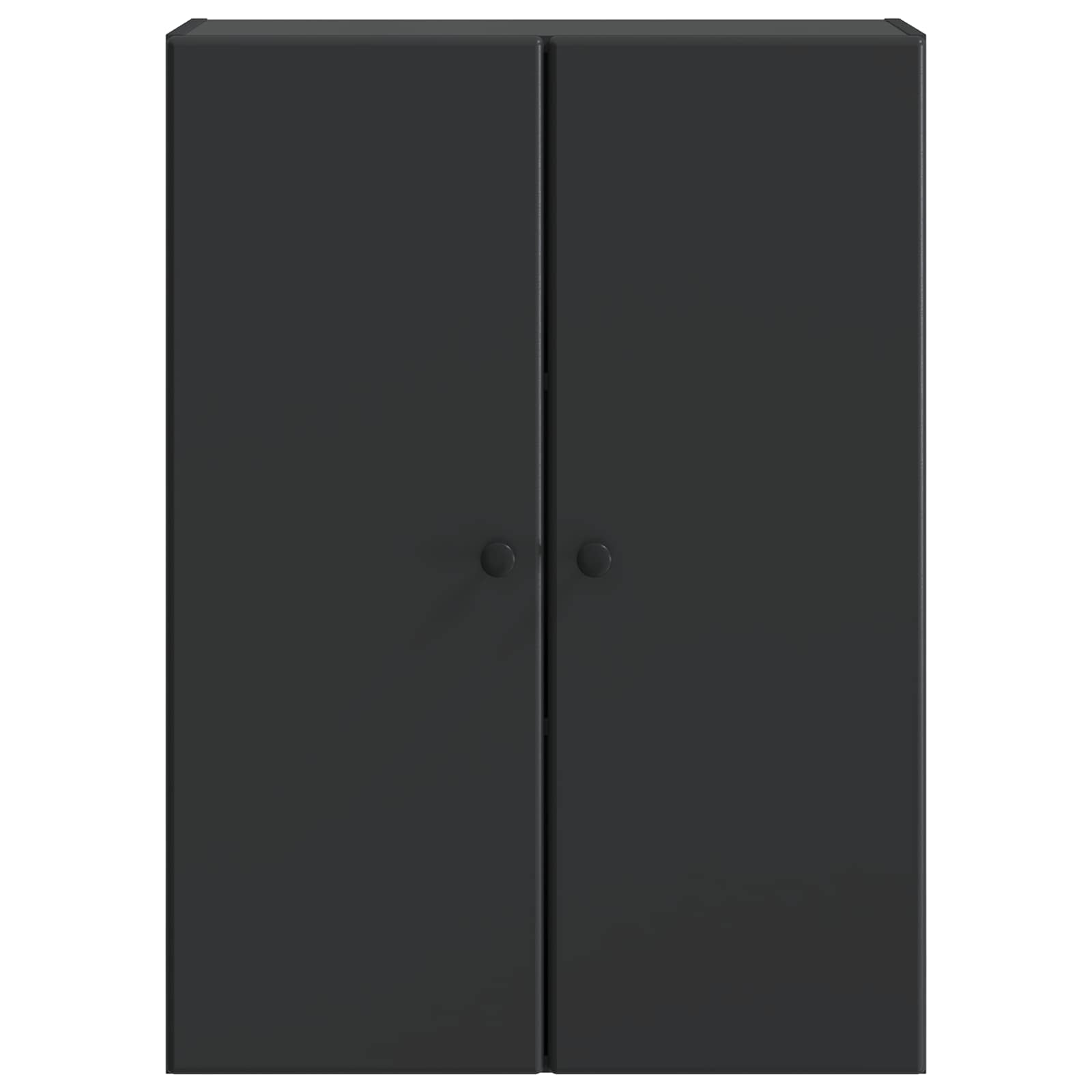 Wandschrank 66 x 34,5 x 90 cm Holzwerkstoff Schwarz