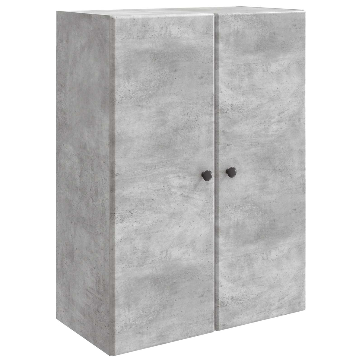 Wandschrank 66 x 34,5 x 90 cm Holzwerkstoff Betongrau