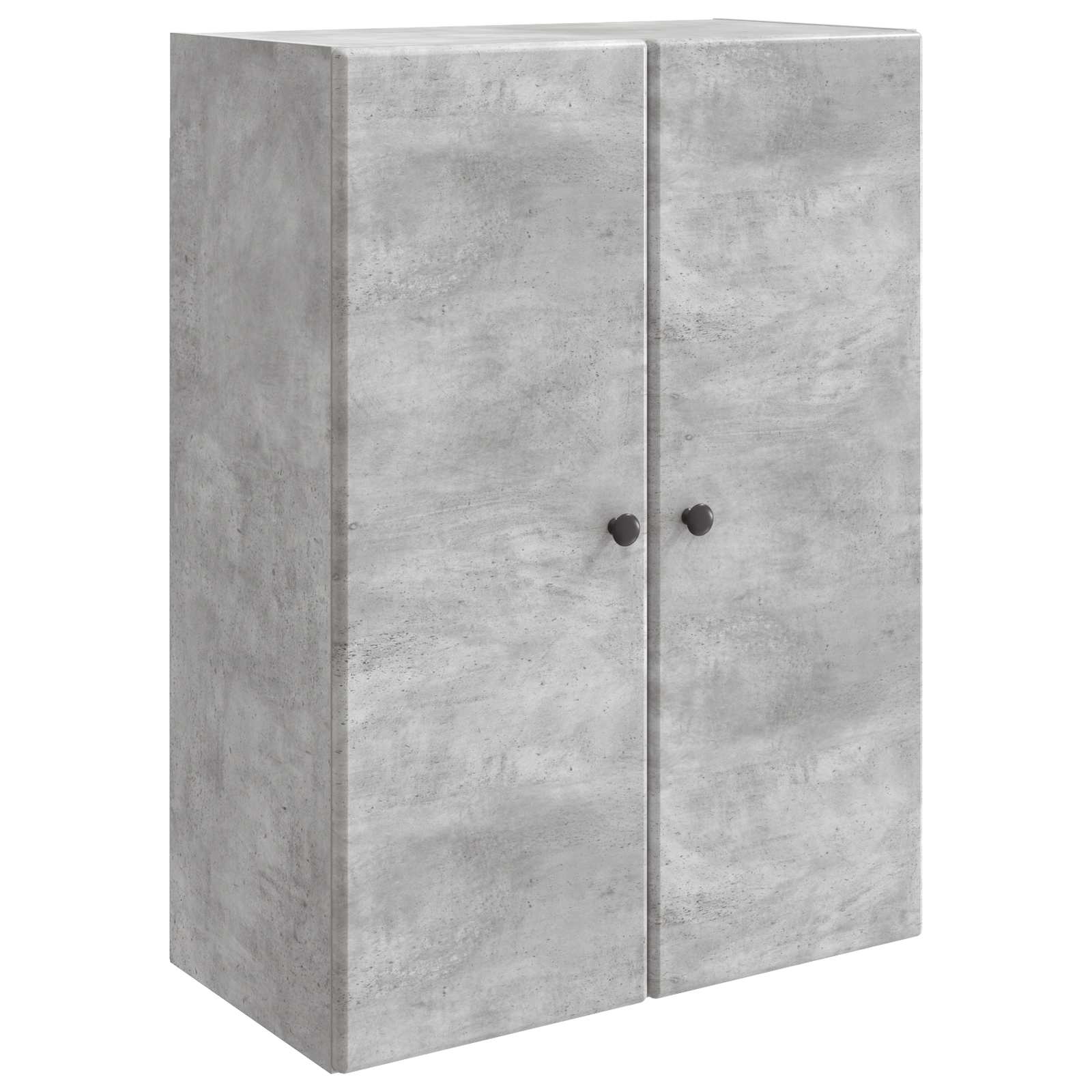 Wandschrank 66 x 34,5 x 90 cm Holzwerkstoff Betongrau