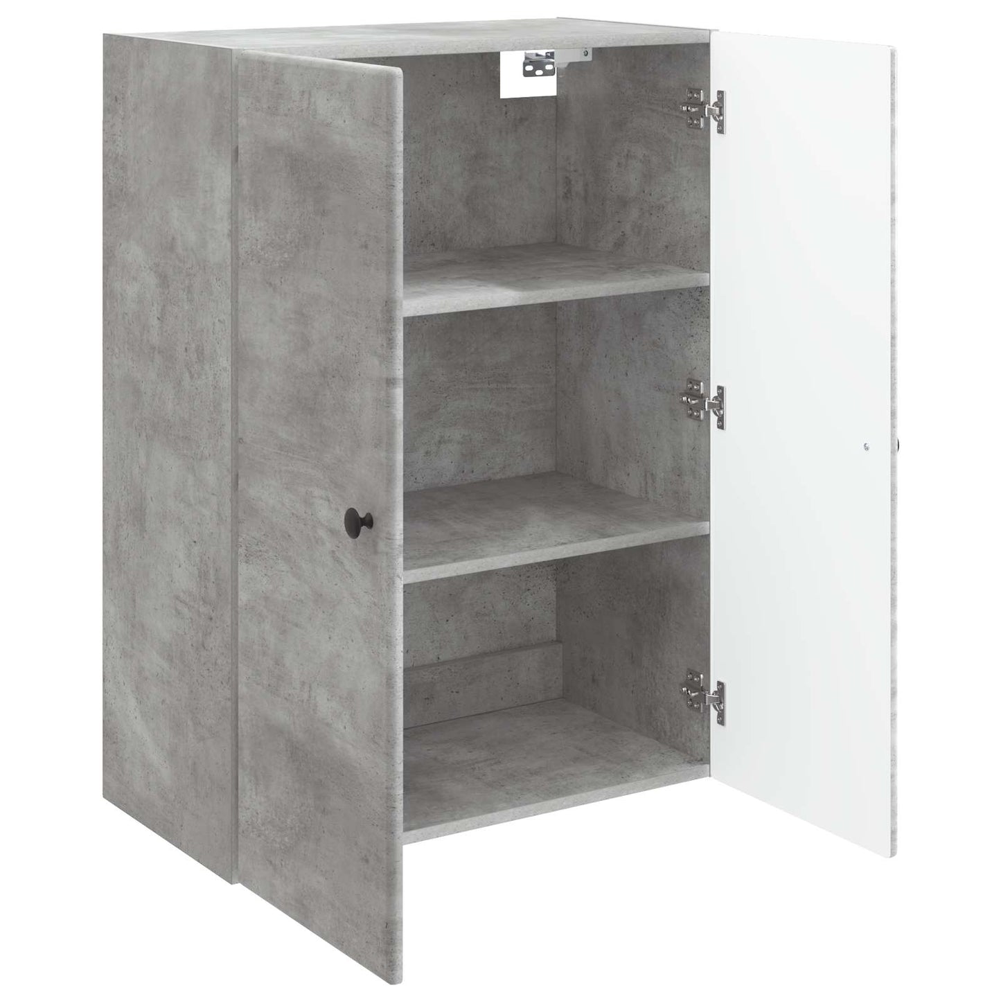 Wandschrank 66 x 34,5 x 90 cm Holzwerkstoff Betongrau