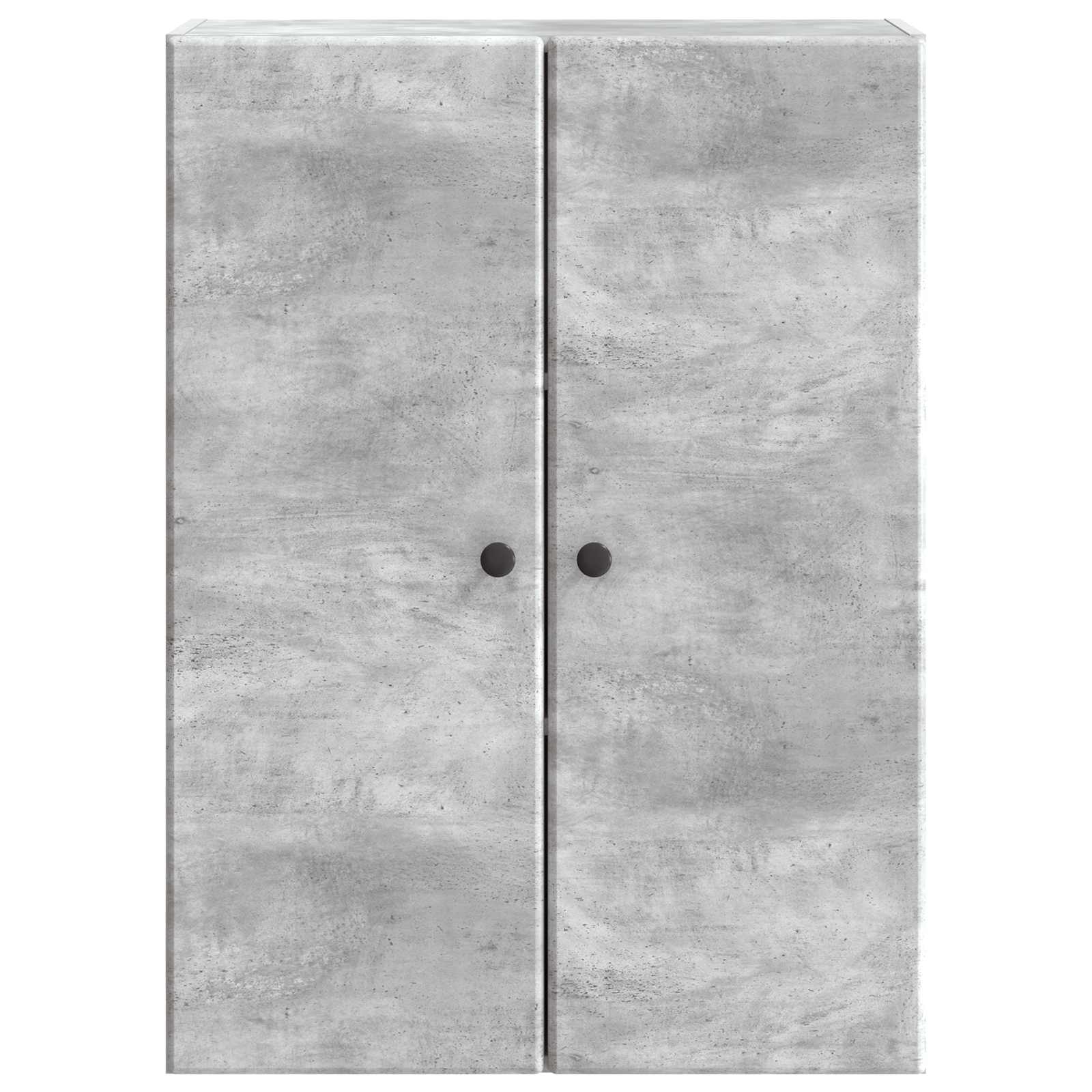 Wandschrank 66 x 34,5 x 90 cm Holzwerkstoff Betongrau