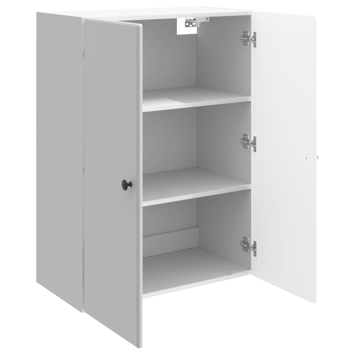 Wandschrank 66 x 34,5 x 90 cm Holzwerkstoff Hochglanz Weiß