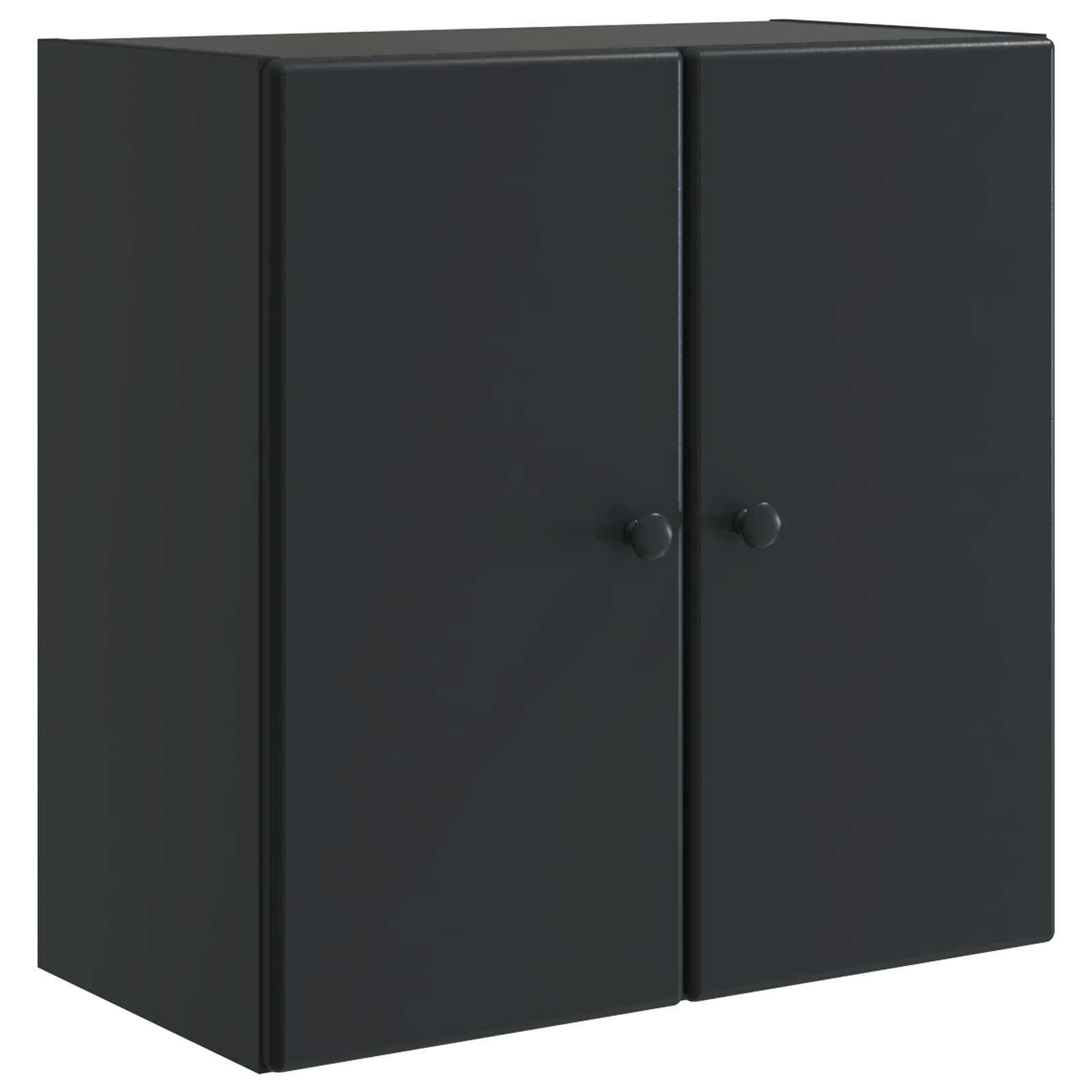 Wandschrank 59 x 31 x 60 cm Holzwerkstoff Schwarz