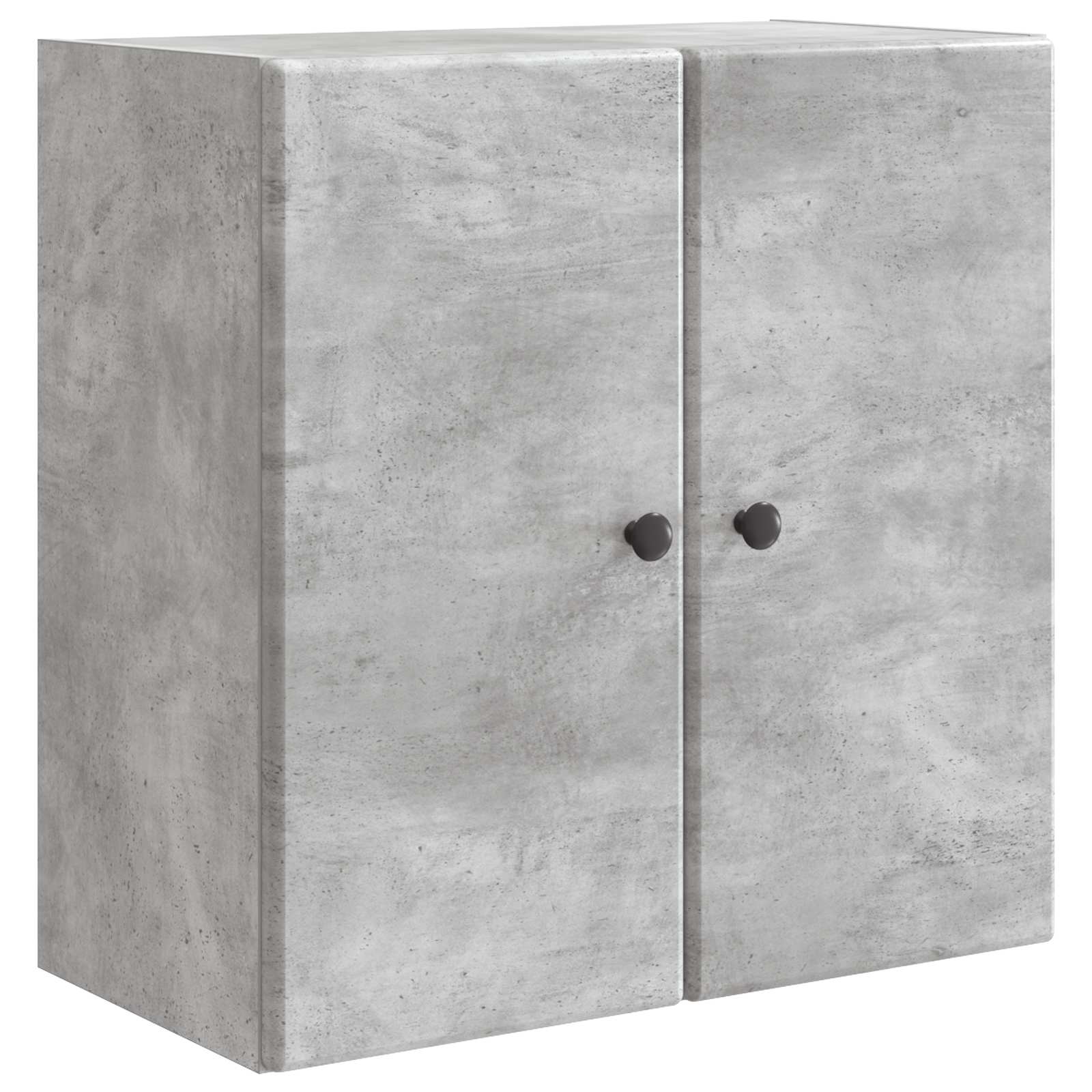 Wandschrank 59 x 31 x 60 cm Holzwerkstoff Betongrau
