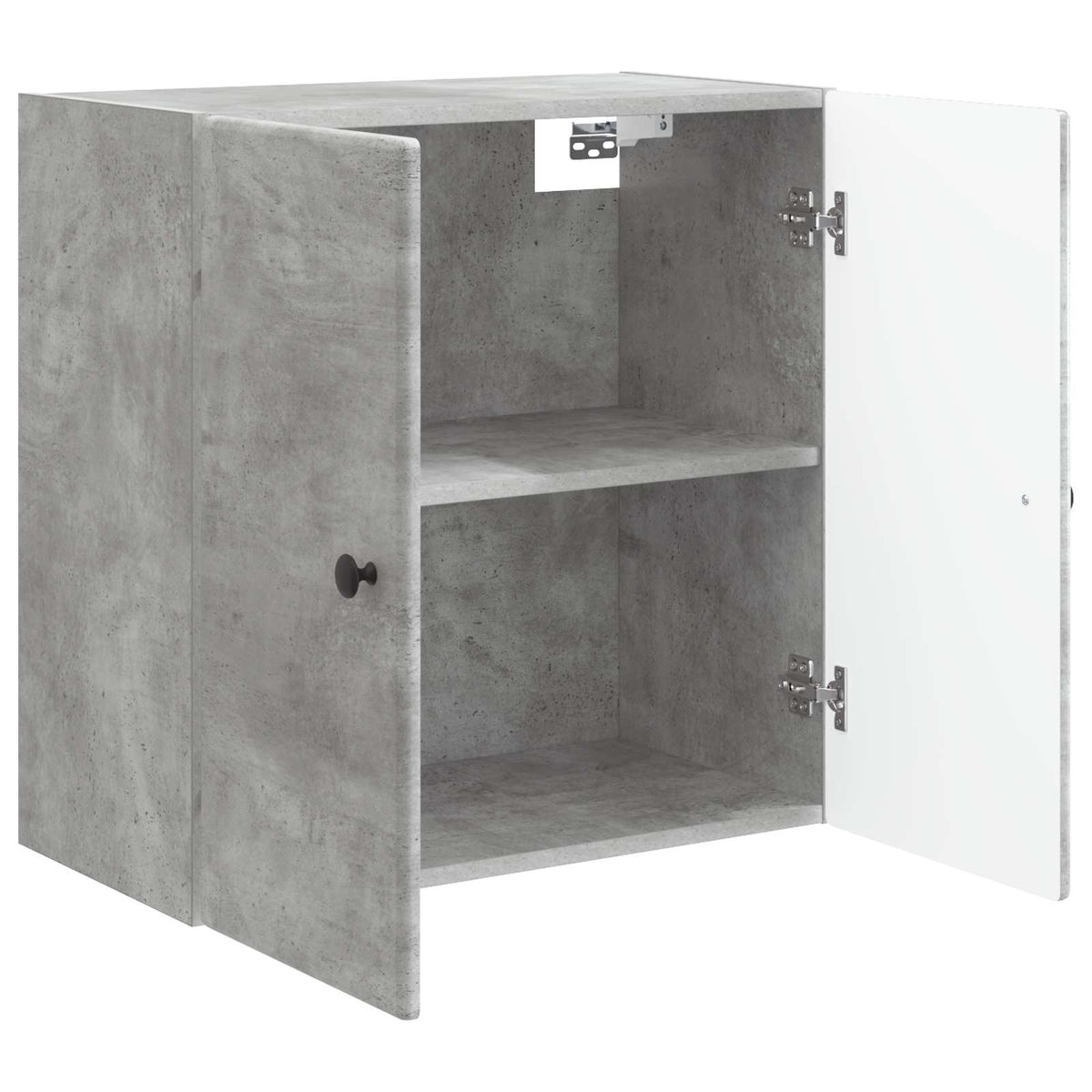 Wandschrank 59 x 31 x 60 cm Holzwerkstoff Betongrau