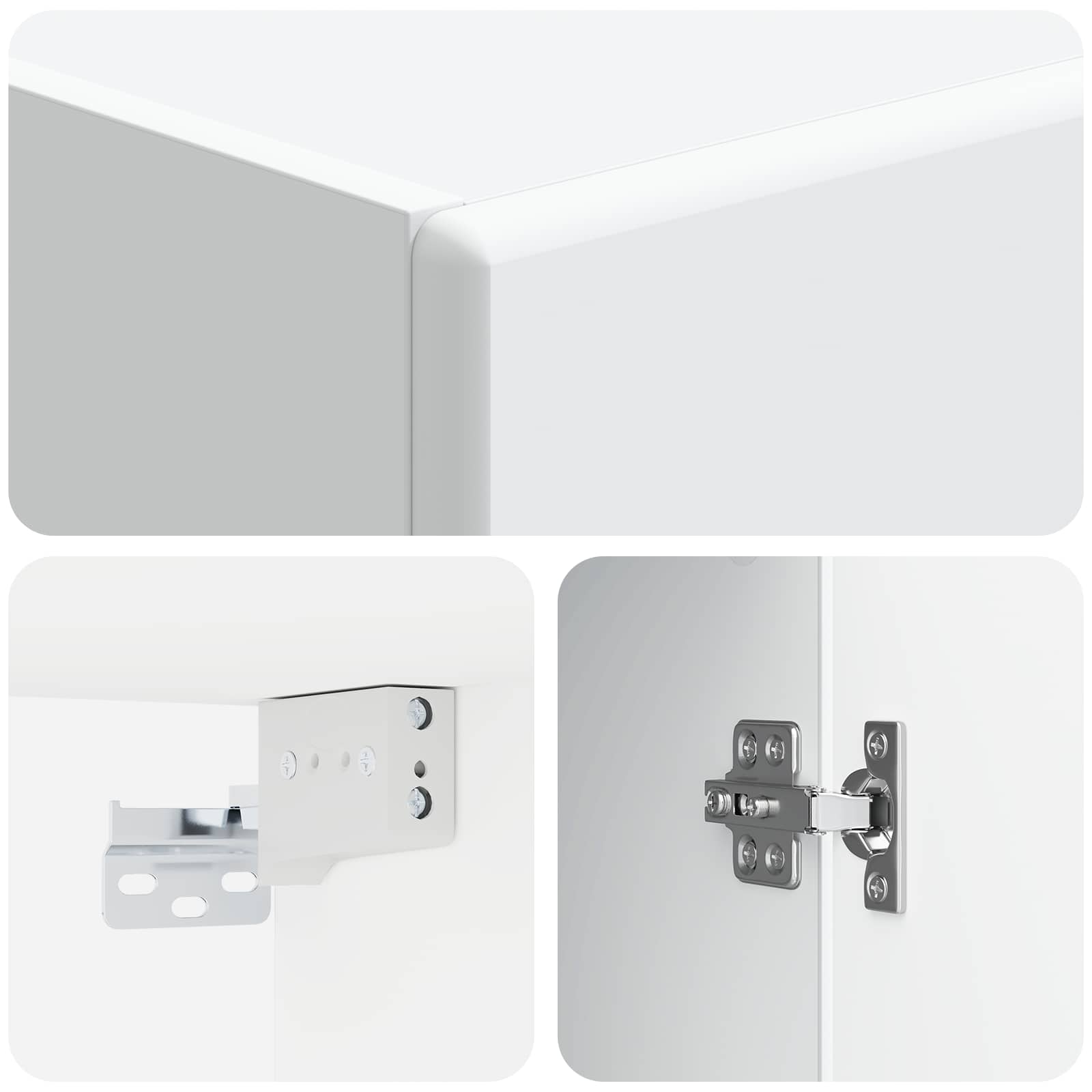 Wandschrank Weiß 33 x 34,5 x 90 cm Holzwerkstoff