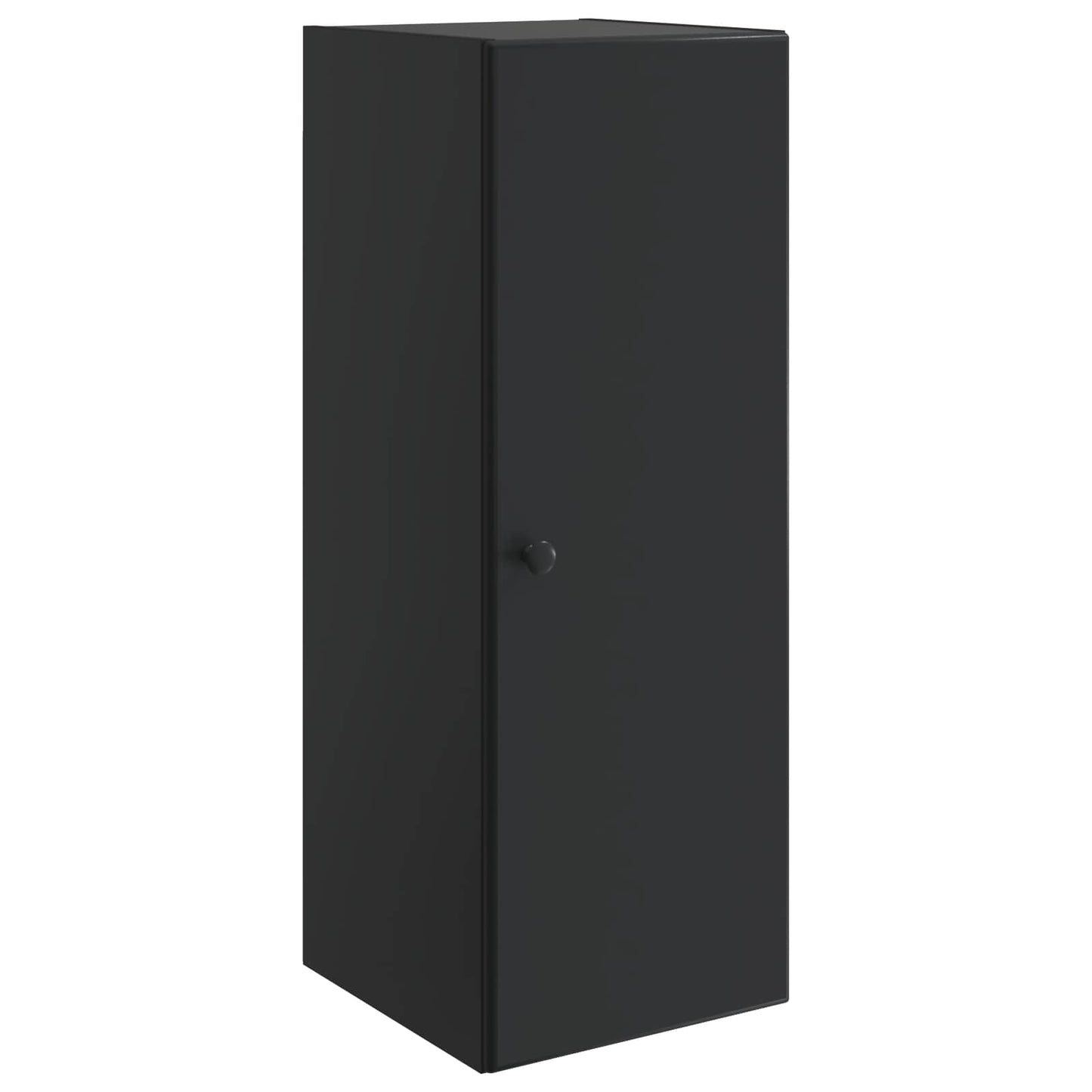 Wandschrank 33 x 34,5 x 90 cm Holzwerkstoff Schwarz