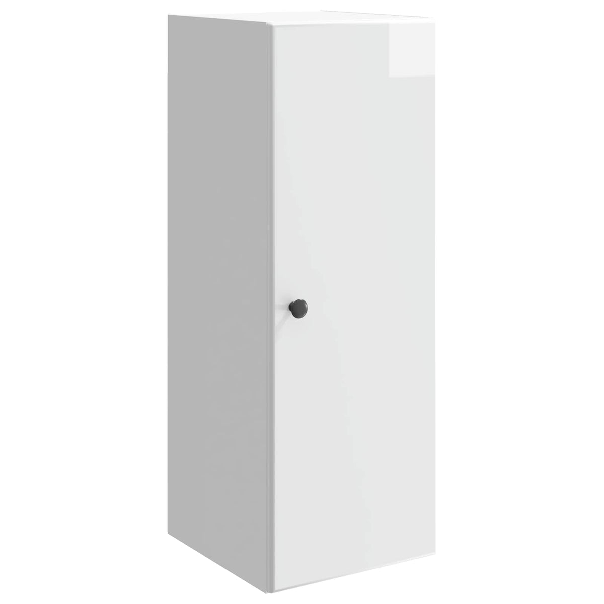 Wandschrank 33 x 34,5 x 90 cm Holzwerkstoff Hochglanz Weiß