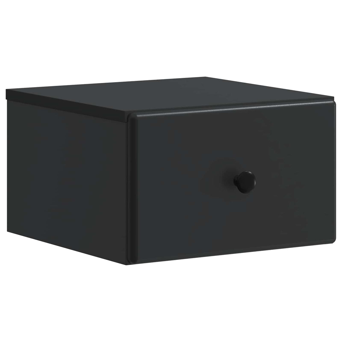 Wandmontierter Nachttisch 2 stk. Schwarz 34,5 x 33 x 20 cm