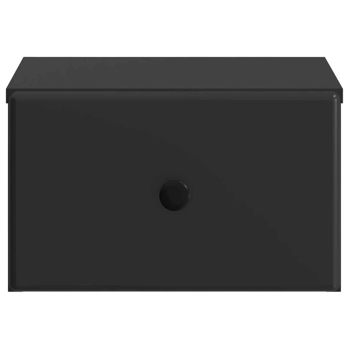 Wandmontierter Nachttisch 2 stk. Schwarz 34,5 x 33 x 20 cm