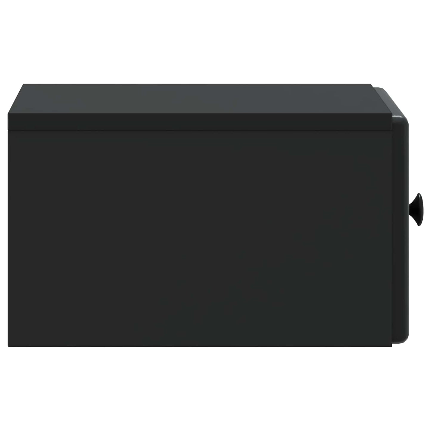 Wandmontierter Nachttisch 2 stk. Schwarz 34,5 x 33 x 20 cm