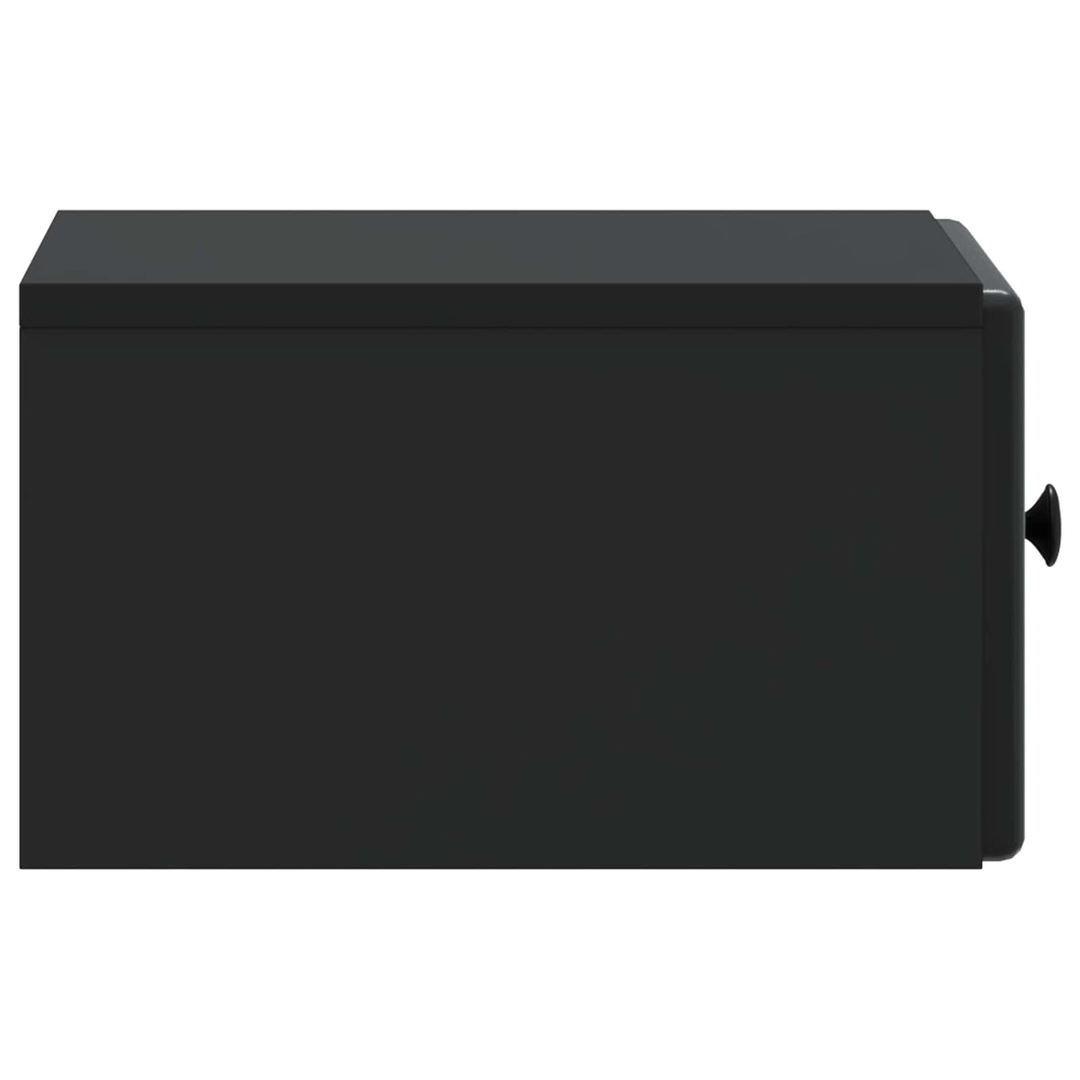 Wandmontierter Nachttisch 2 stk. Schwarz 34,5 x 33 x 20 cm