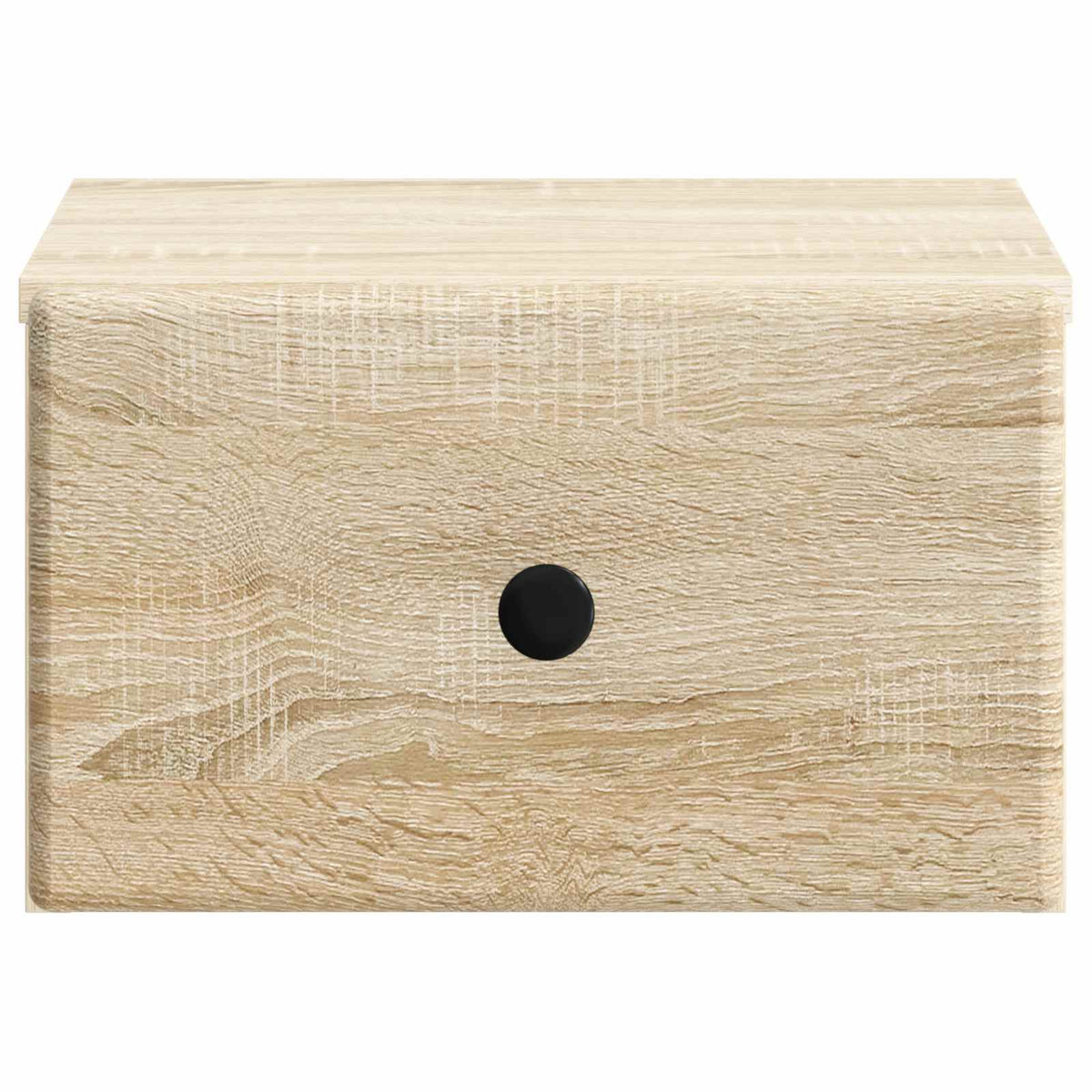 Wandmontierter Nachttisch 2 stk. Sonoma-Eiche 34,5 x 33 x 20 cm