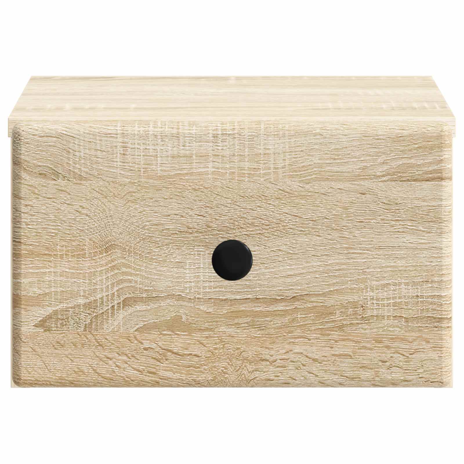 Wandmontierter Nachttisch 2 stk. Sonoma-Eiche 34,5 x 33 x 20 cm