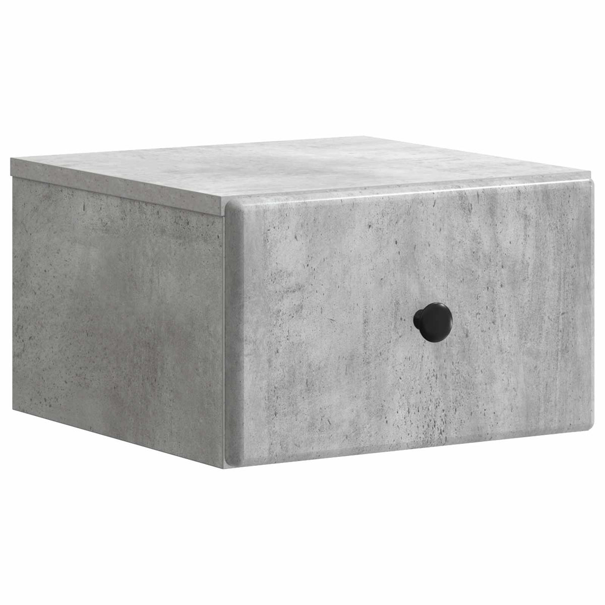 Wandmontierter Nachttisch 2 stk. Betongrau 34,5 x 33 x 20 cm