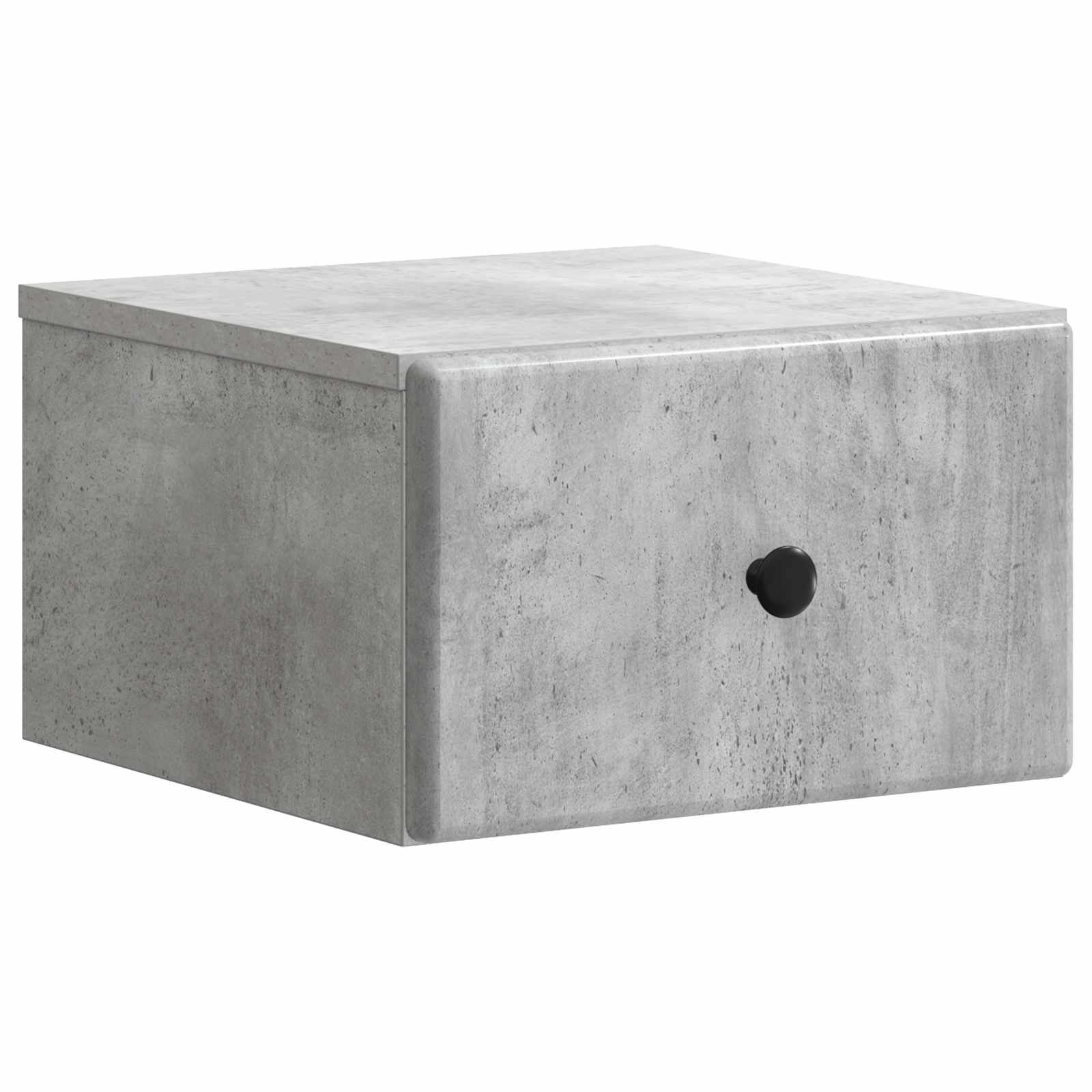 Wandmontierter Nachttisch 2 stk. Betongrau 34,5 x 33 x 20 cm