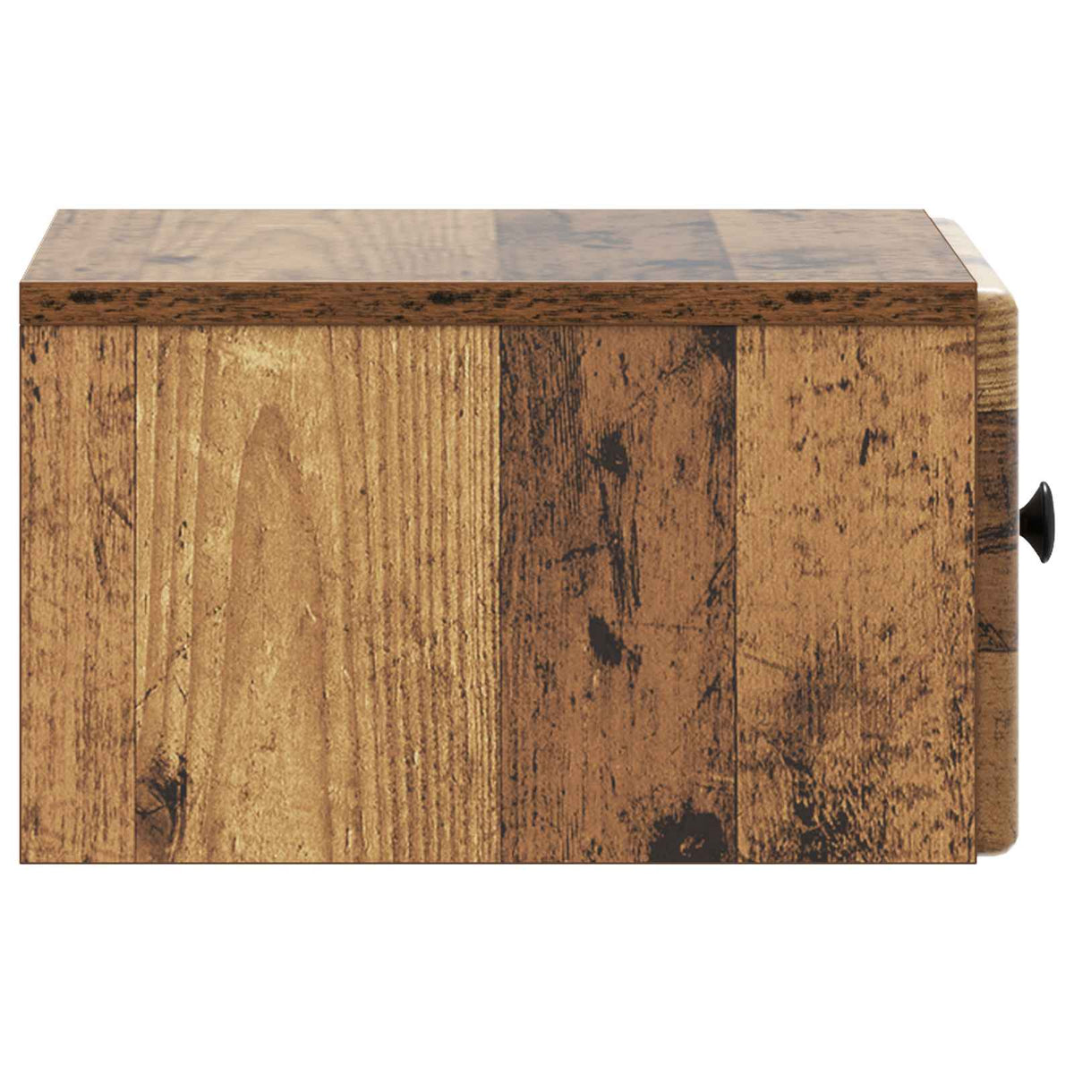 Wandmontierter Nachttisch 2 stk. Altholz 34,5 x 33 x 20 cm