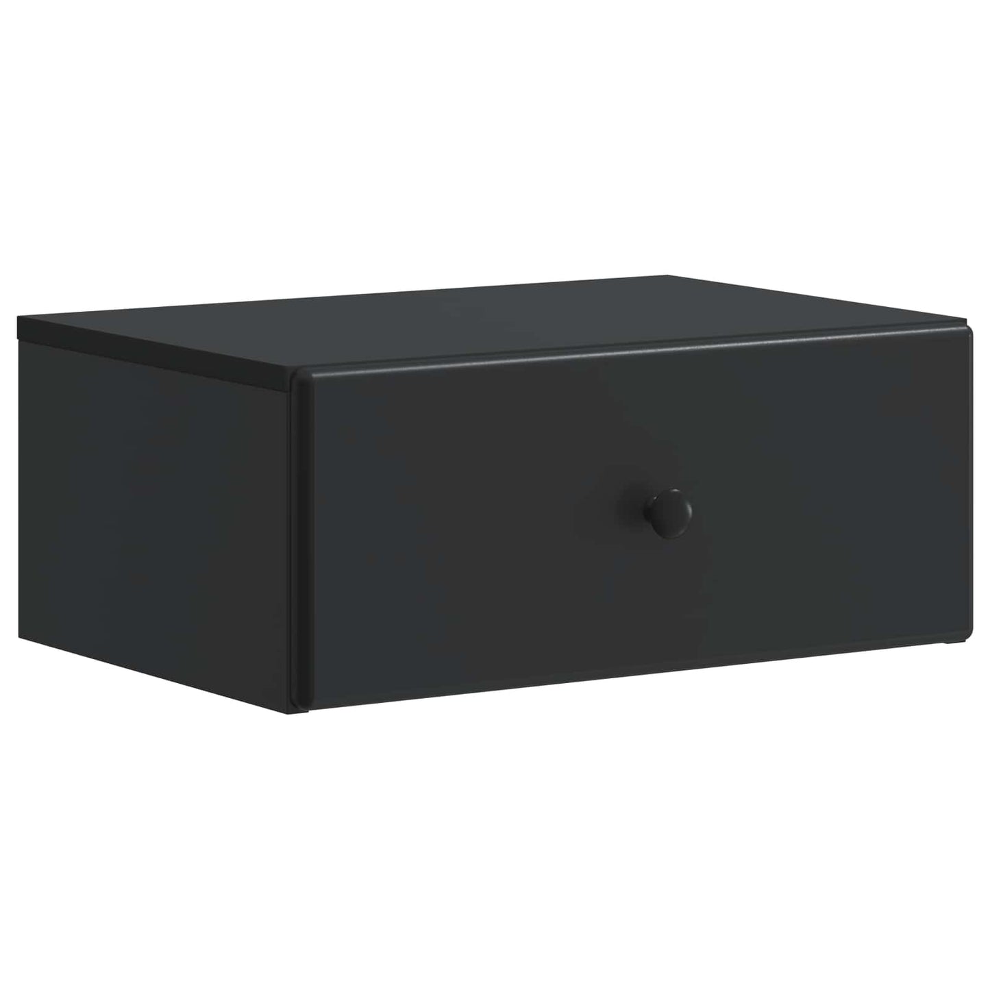 Wandmontierter Nachttisch 2 stk. Schwarz 49 x 34,5 x 20 cm