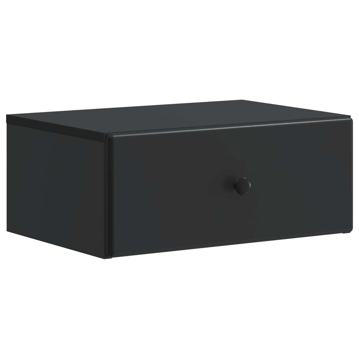 Wandmontierter Nachttisch 2 stk. Schwarz 49 x 34,5 x 20 cm